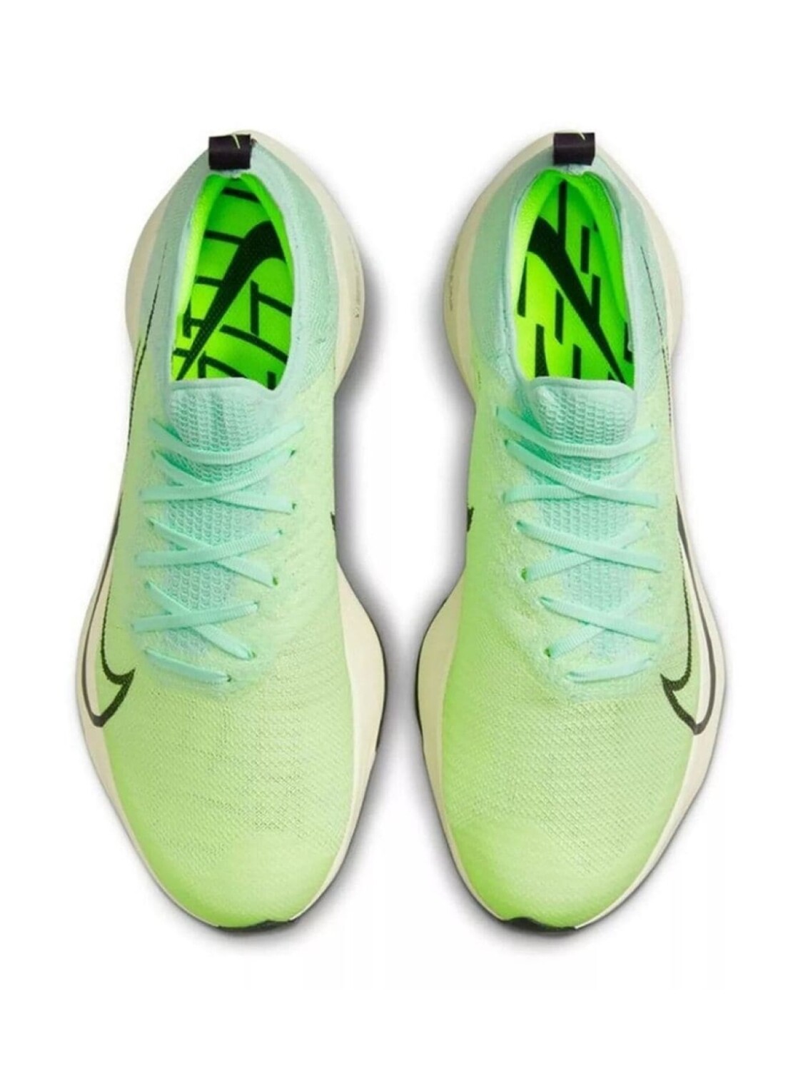 Nike кроссовки Air Zoom Tempo Next% Flyknit "Barely Volt", зеленый — фото 2