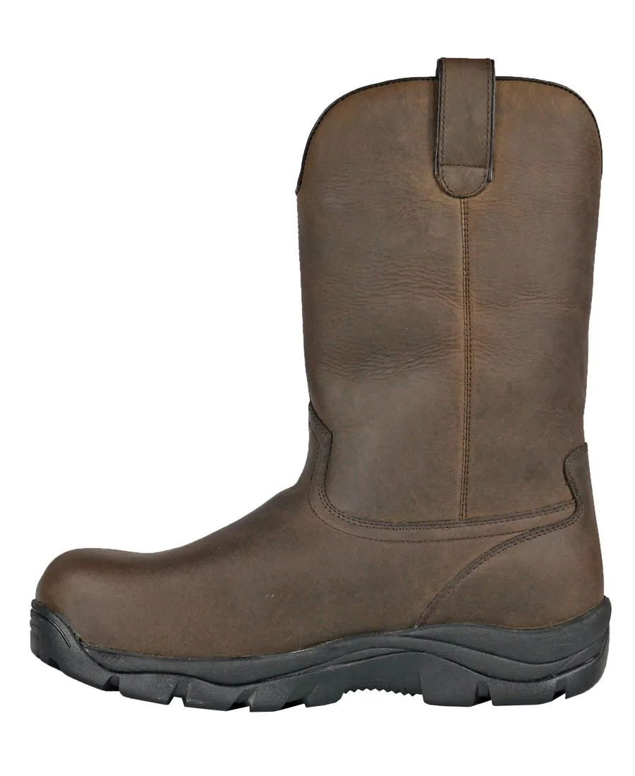 Мужские водонепроницаемые рабочие ботинки HOSS Wildfire Wellington с композитным носком Hoss Boot Company, коричневый — фото 2