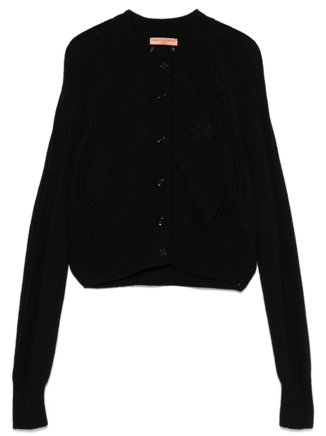 

Ermanno Scervino кардиган с вышитым логотипом, черный