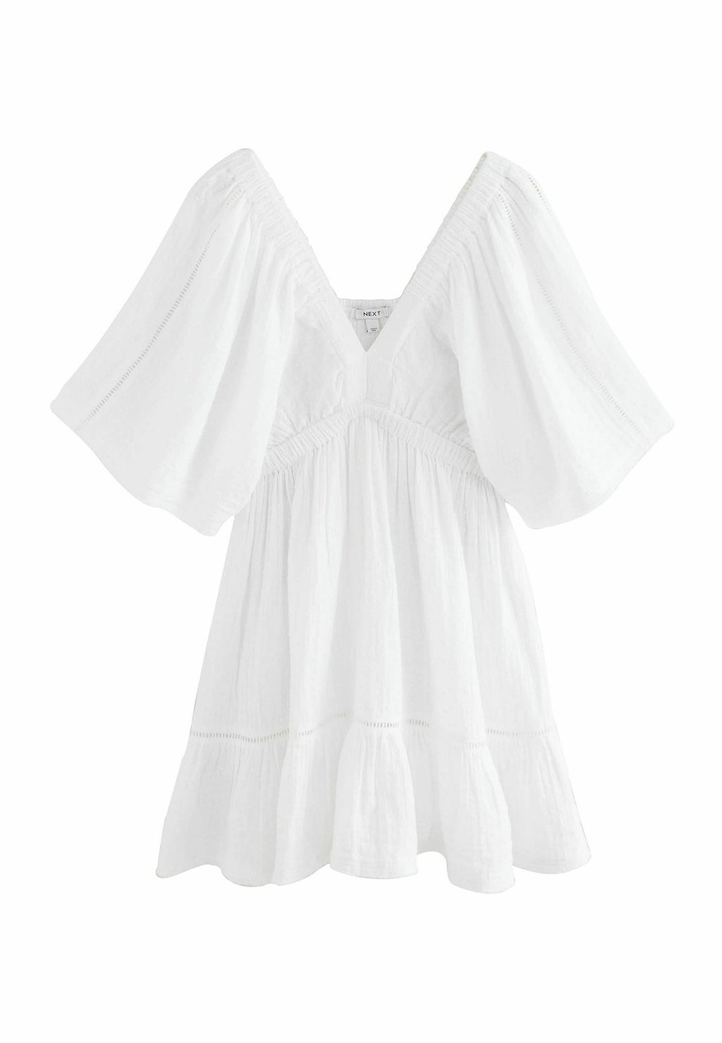 

Повседневное платье TALL FIT - TEXTURED V-NECK Next, белый