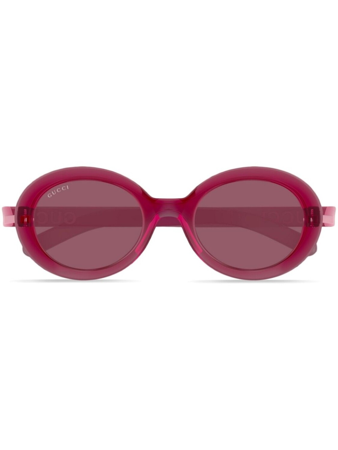 

Солнцезащитные очки в круглой оправе Gucci Eyewear, красный