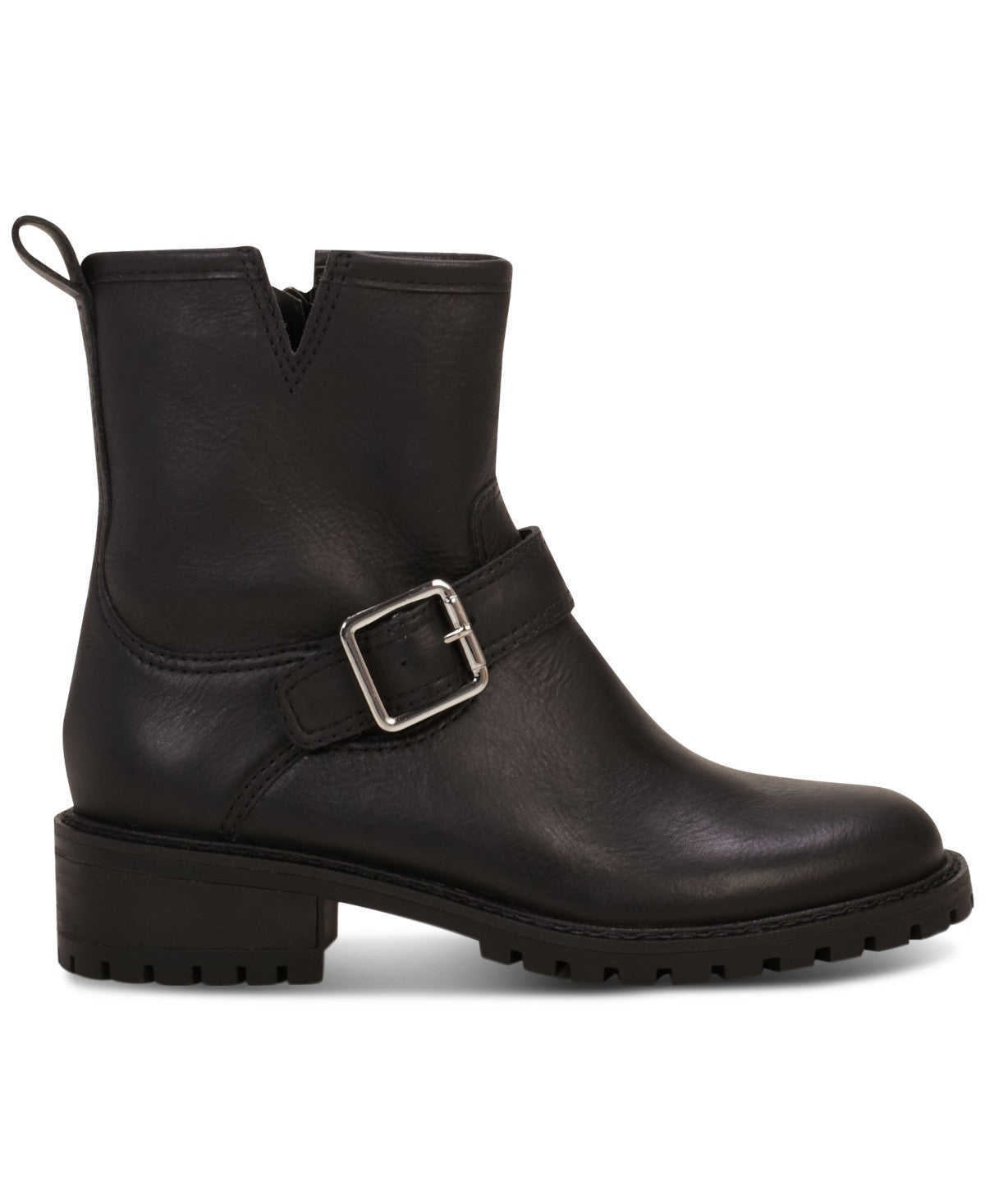 Lucky Brand Kenadie Ботинки женские черные кожаные с круглым носком — фото 2
