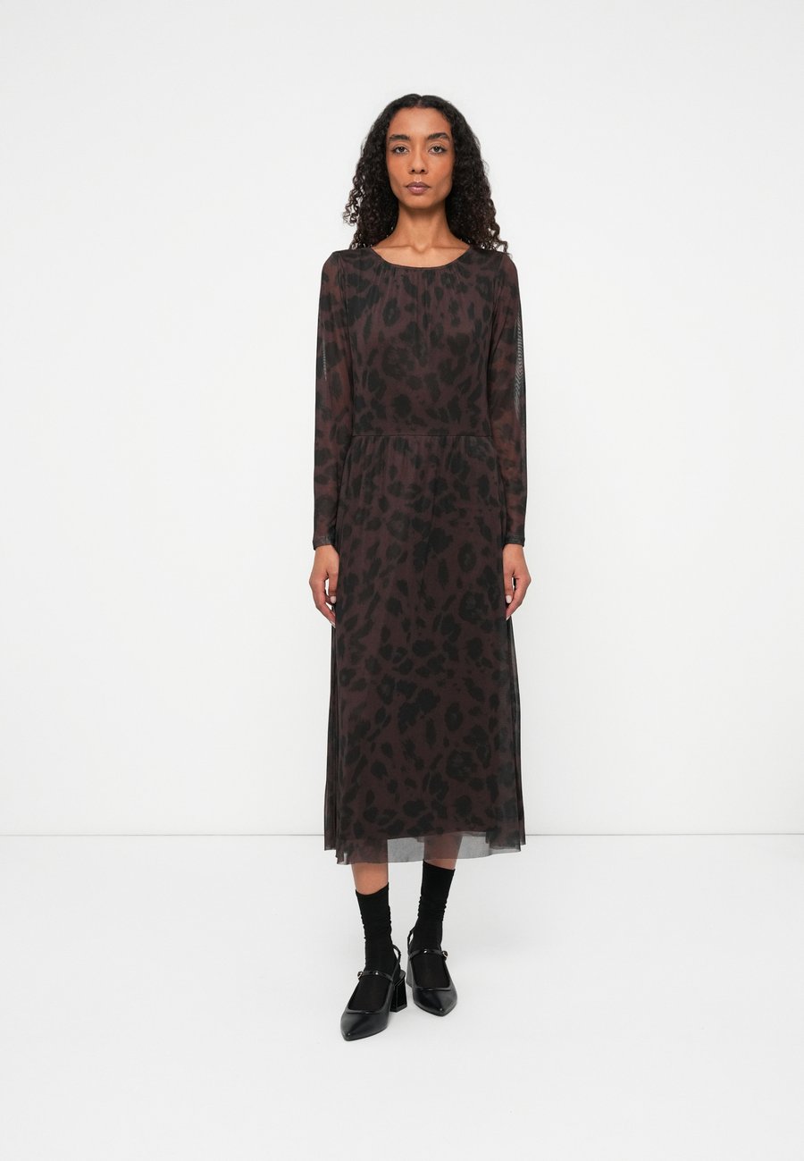 

Платье TOM TAILOR DRESS PRINTED, Brown/Black/Dark Brown