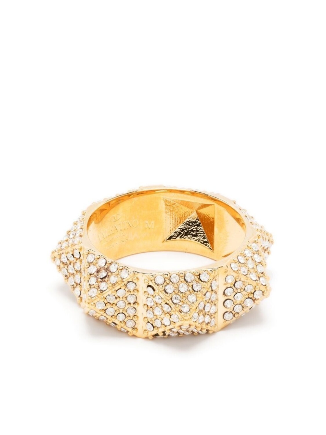 

Кольцо Rockstud с кристаллами Valentino Garavani, золотой