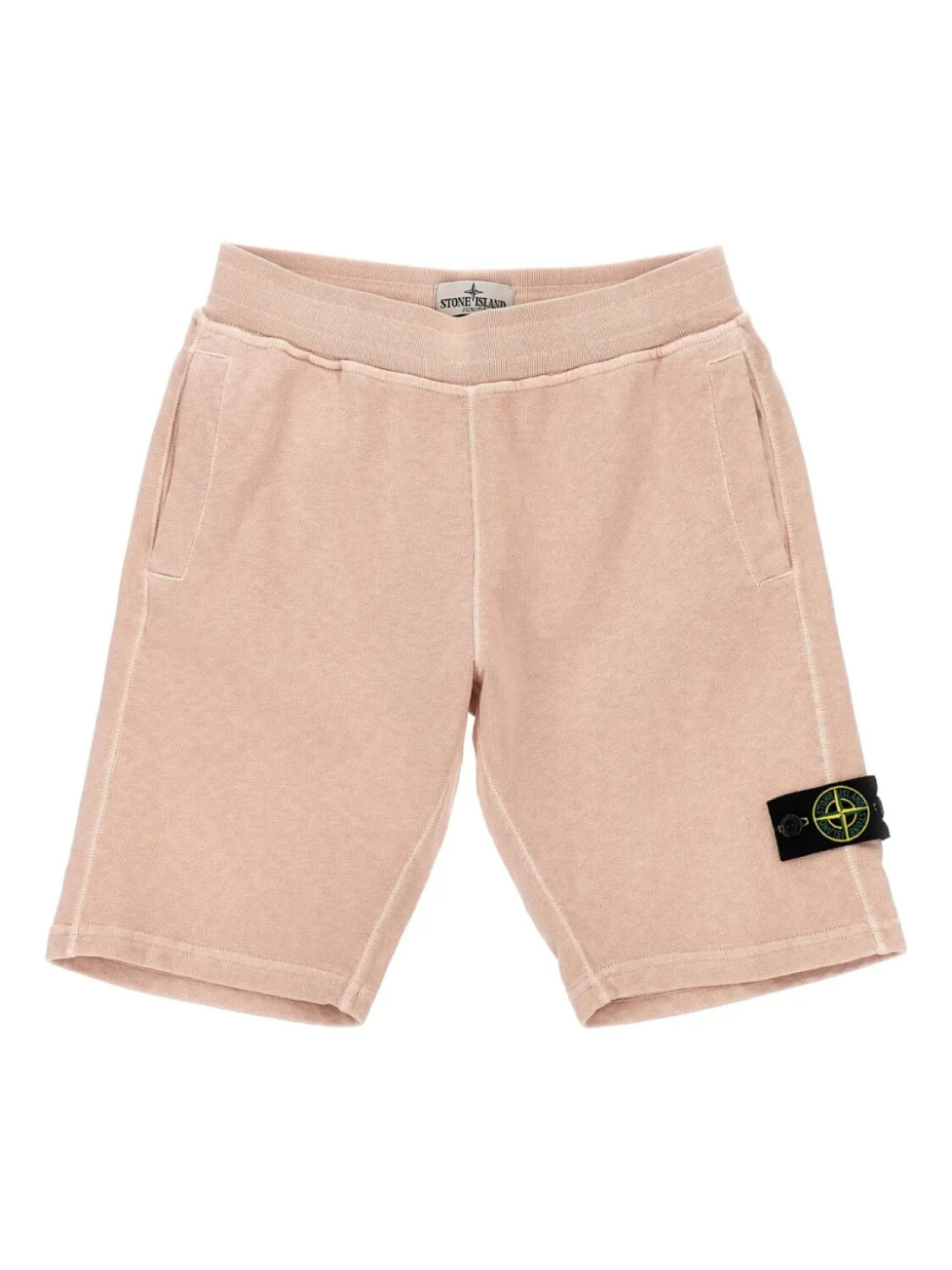 

Шорты-бермуды Stone Island Junior с эмблемой Compass, розовый