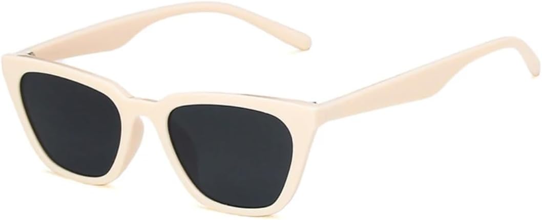 

Солнцезащитные очки с защитой UV400 | «Кошачий глаз», маленькая оправа, цветные линзы | для женщин и мужчин, для занятий спортом на открытом воздухе и вождения DSVIGF, Beige Gray