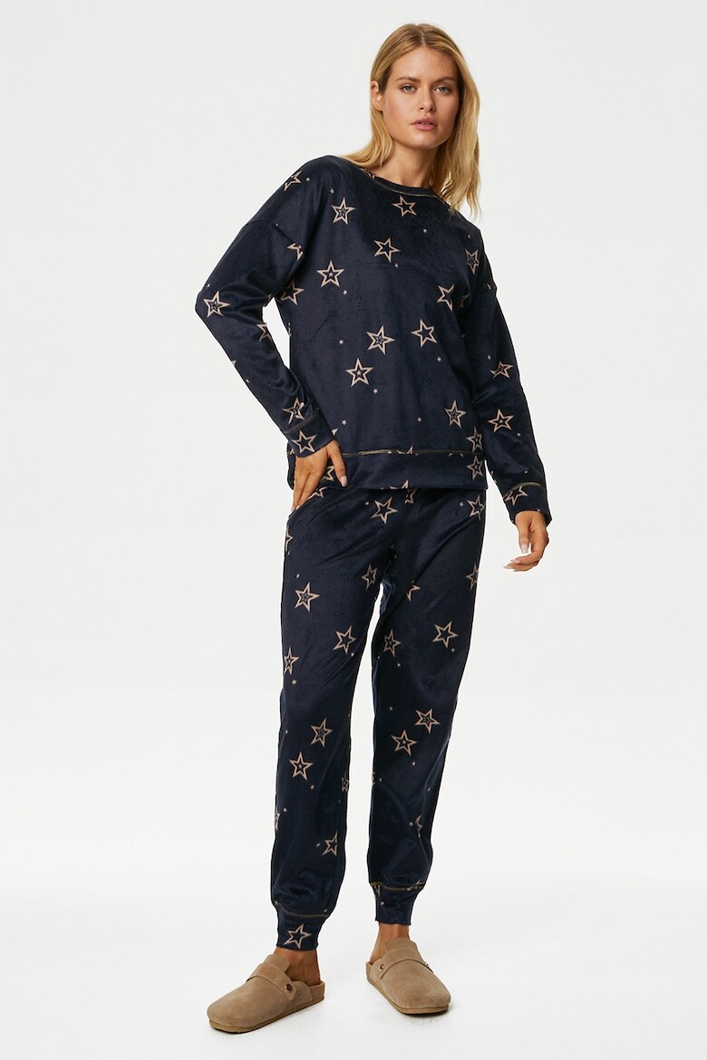 

Флисовая пижама со звездочкой Marks & Spencer, синий