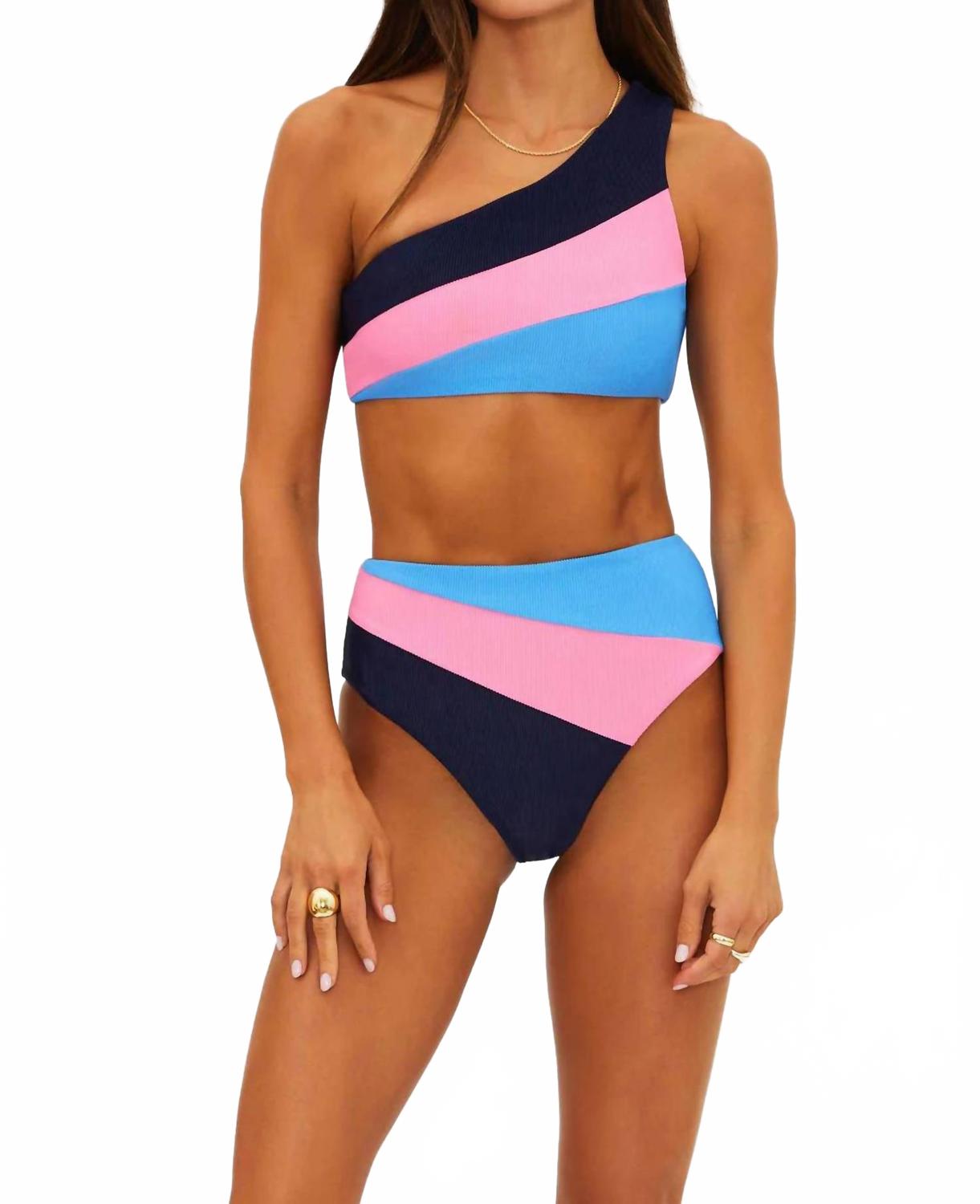 

Верхняя часть бикини Nina в цвете Paradise Harbor Beach Riot, paradise harbor colorblock