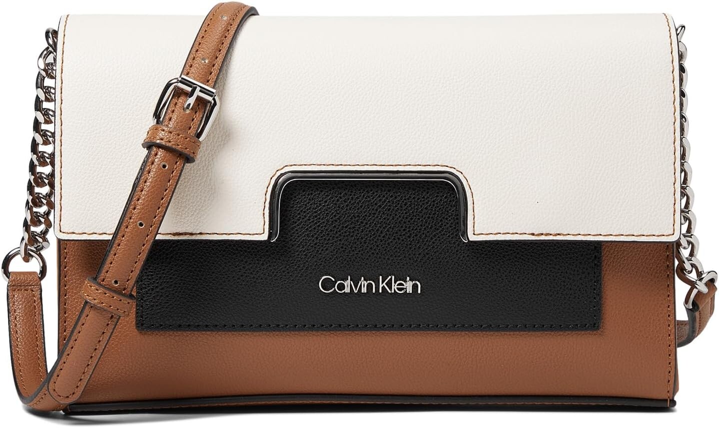 

Сумка кросс-боди Calvin Klein Finley Tailored Crossbody, цвет Caramel/White/Black, Белый, Сумка кросс-боди Calvin Klein Finley Tailored Crossbody, цвет Caramel/White/Black