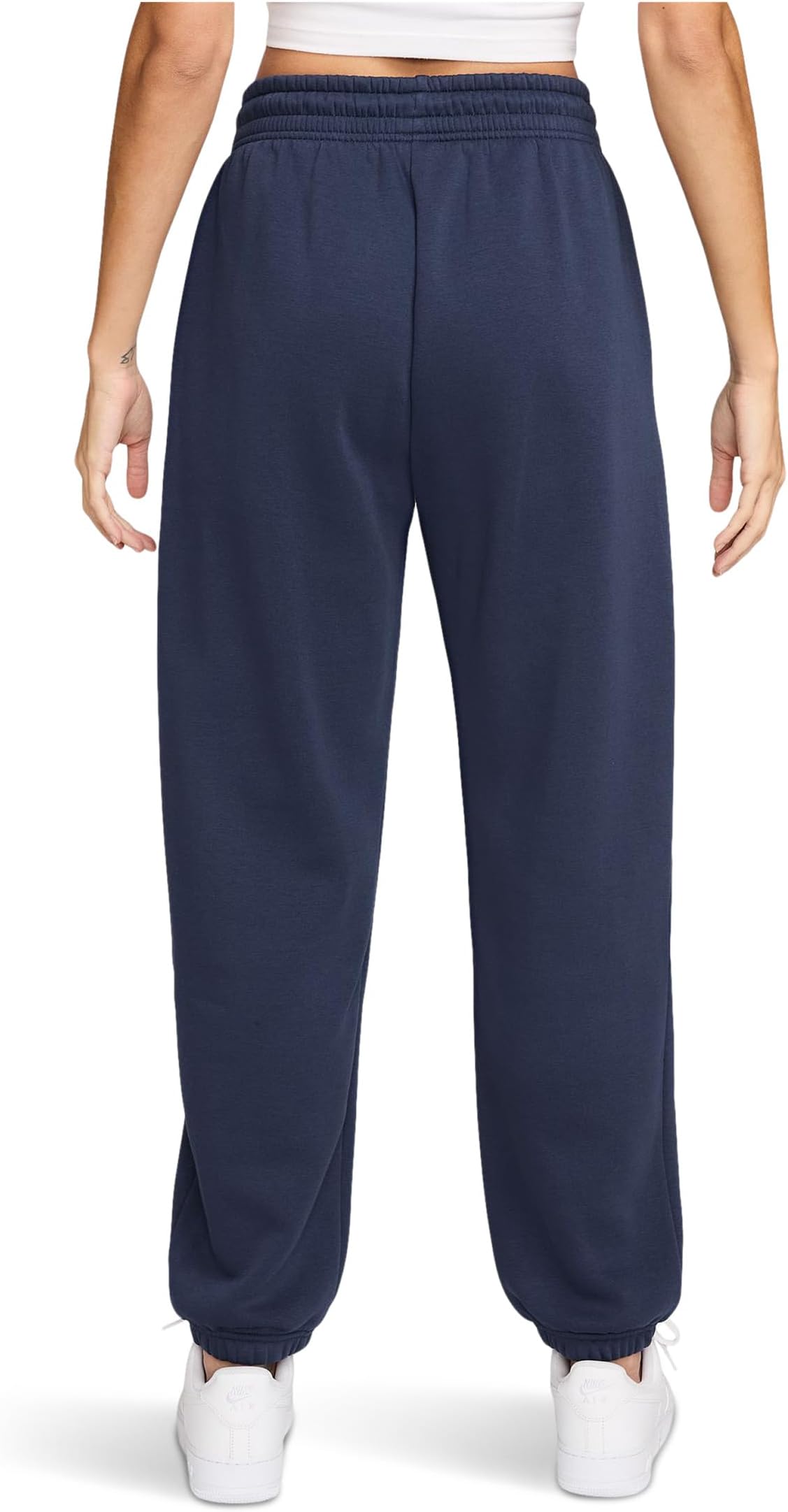 Брюки Nike Sportswear Phoenix Fleece High-waisted Oversized Sweatpants, цвет Midnight Navy/Sail — фото 2