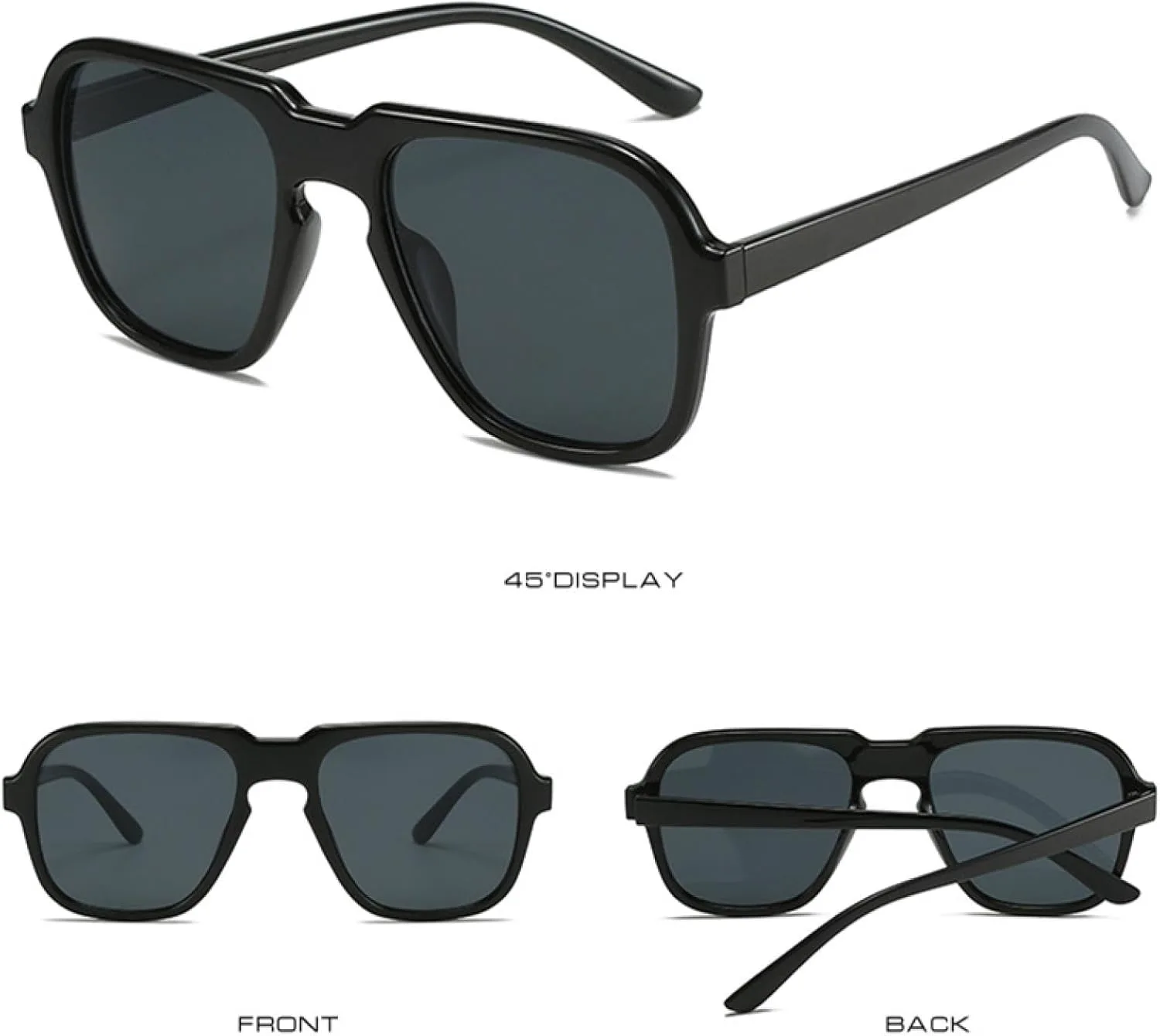 

Женские солнцезащитные очки в стиле ретро с прозрачными линзами с градиентом цвета «океан», защитой от УФ-излучения UV400 и леопардовым принтом TOIPASTN, Leopard Tea