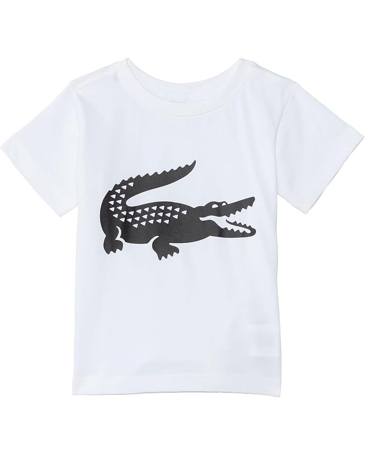 

Футболка Lacoste Kids Classic Sport Big Croc Logo Tee, цвет Blanc