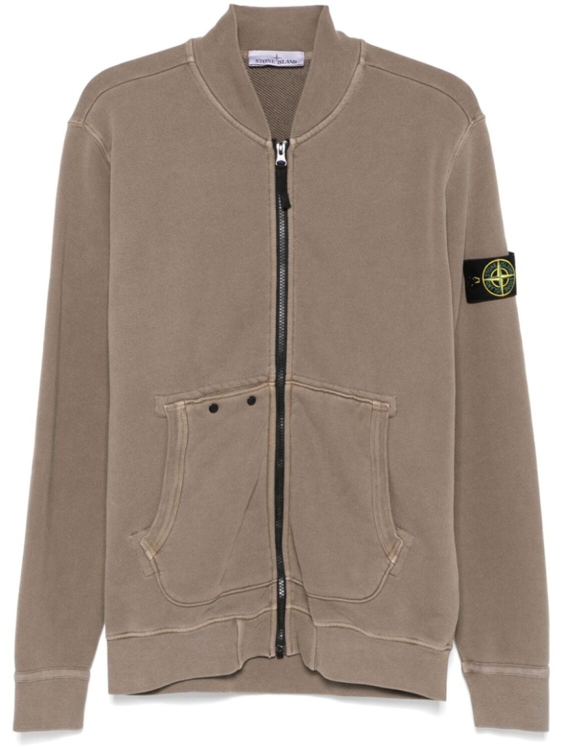 

Толстовка на молнии Stone Island, коричневый