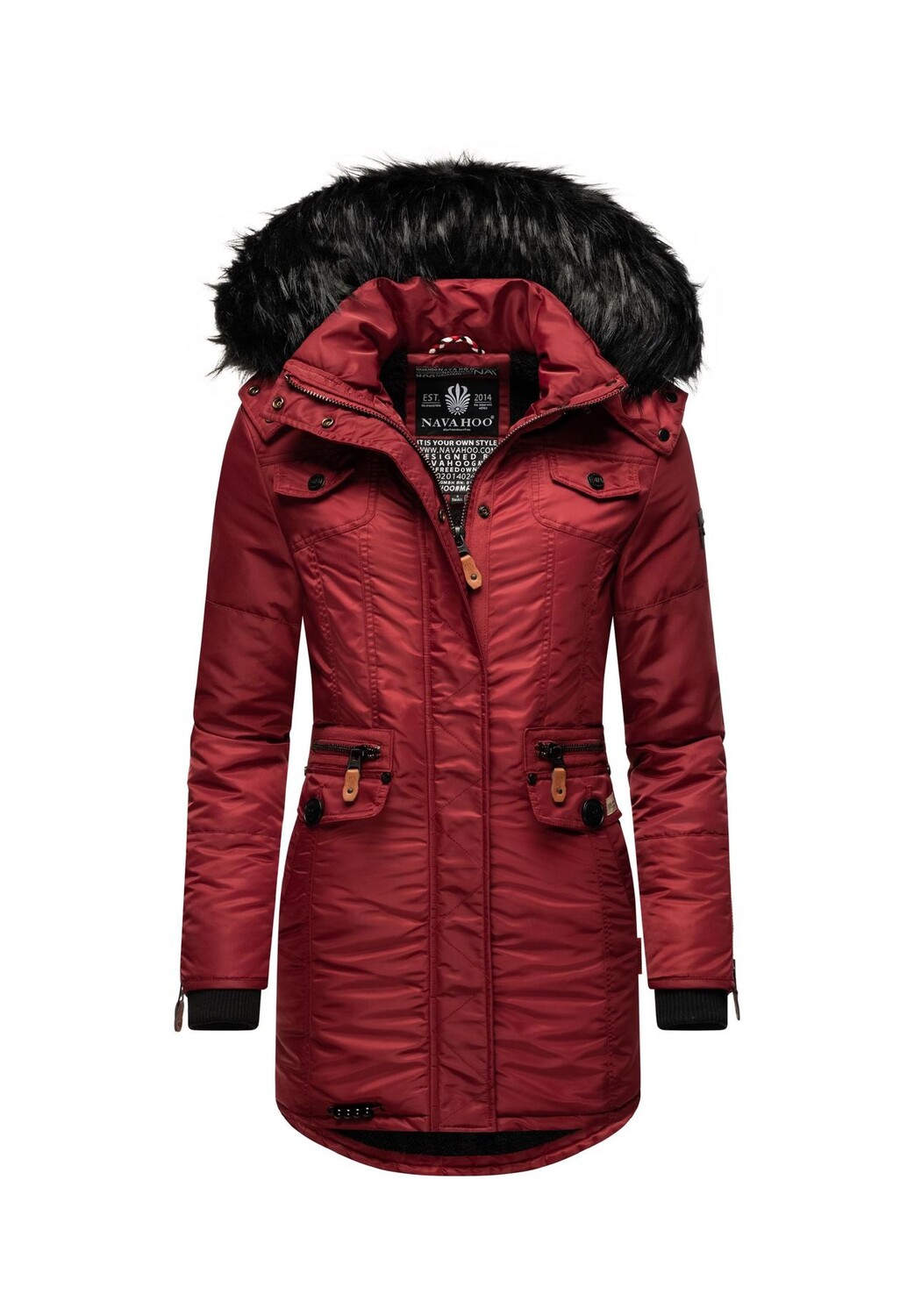 

Зимнее пальто любимая NAVAHOO, цвет Plum Red