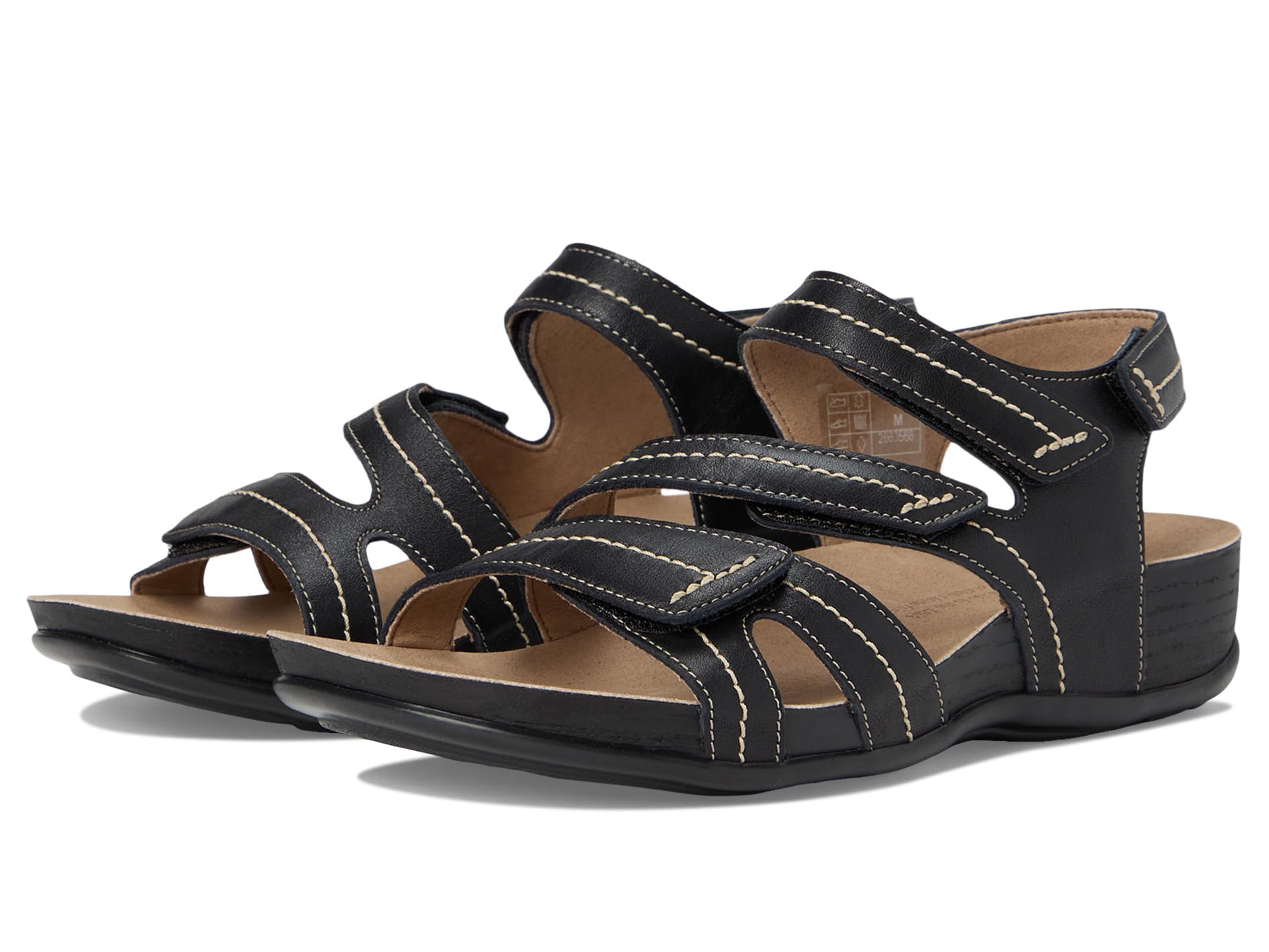 Сандалии SAS Swerve Adjustable Comfort Sandals, черный