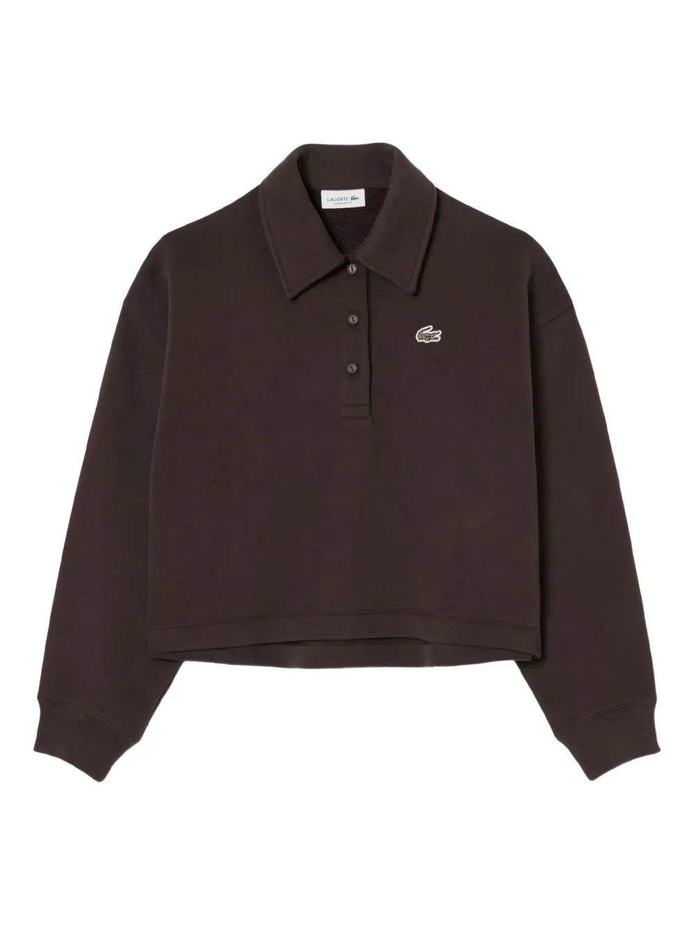 

Толстовка с воротником-поло Lacoste, коричневый