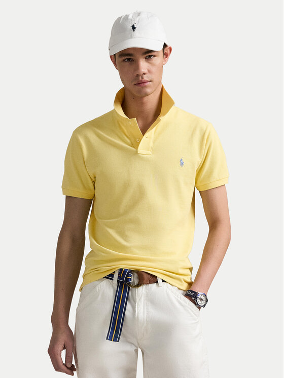 

Рубашка поло облегающего кроя 710536856450 Polo Ralph Lauren, желтый