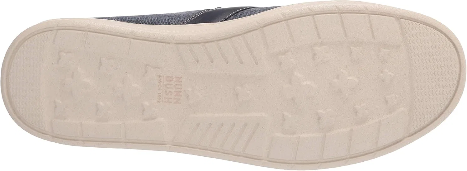 Мужские лоферы Nunn Bush Brewski Moc Toe Slip-On из парусиновой вязки с эластичным шнурком, Navy — фото 4