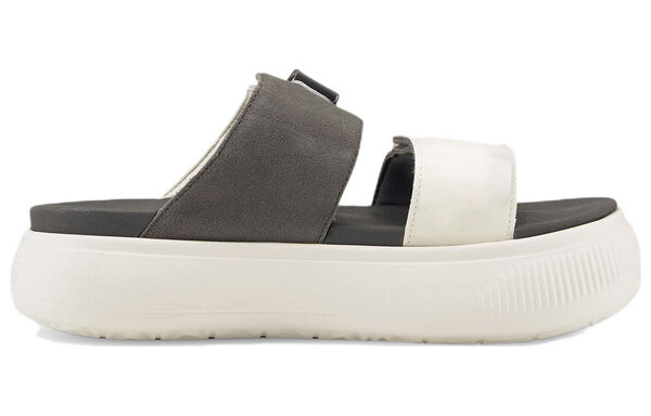 Тапочки suede mayu sandal 'marshmallow dark shadow' Puma, серый — фото 3