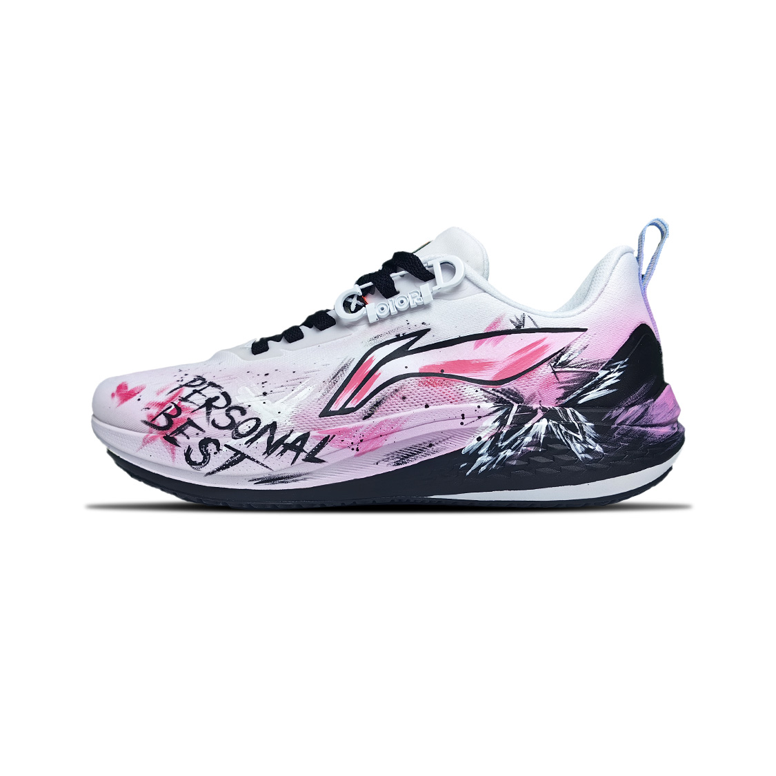 

LINING Кроссовки Red Hare 7 с амортизацией, противоскользящие, легкие, низкие, повседневные, мужские, черно-розовые