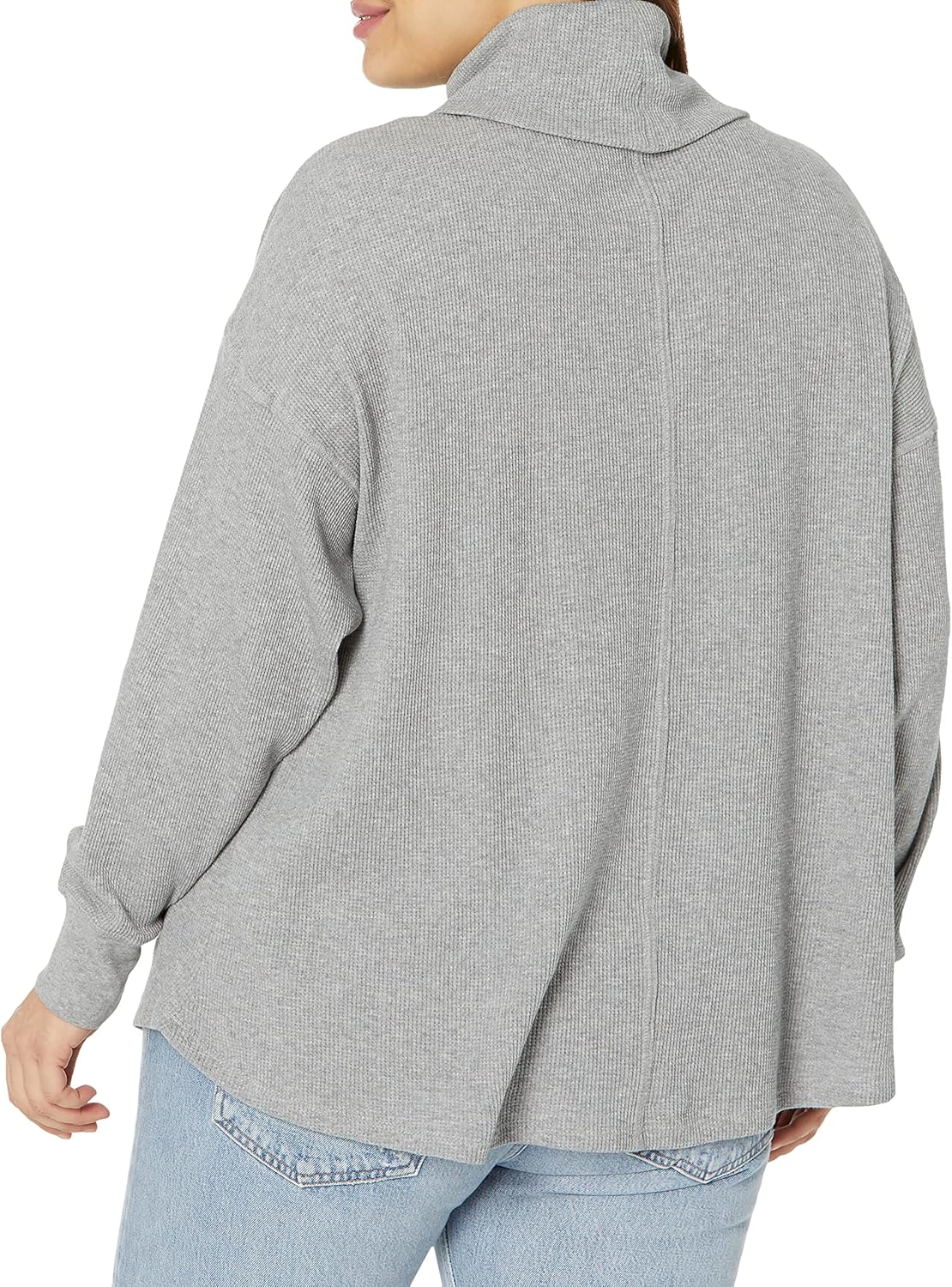 Женская водолазка с длинным рукавом Tommy Hilfiger, Stone Grey Heather — фото 2