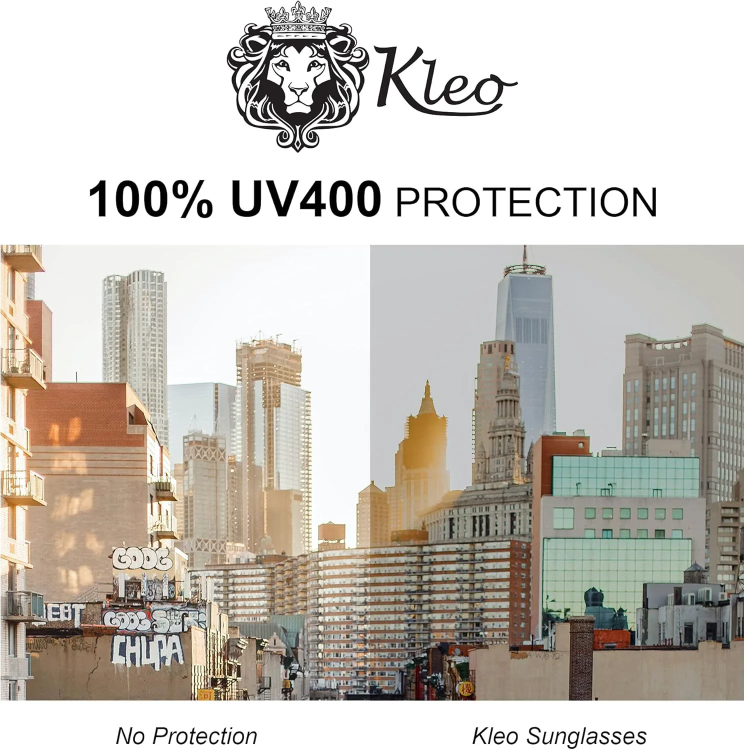 

Солнцезащитные очки Kleo Monument - классические квадратные солнцезащитные очки в стиле хип-хоп с плоской верхней частью и медальоном в виде головы льва, Brown Demi