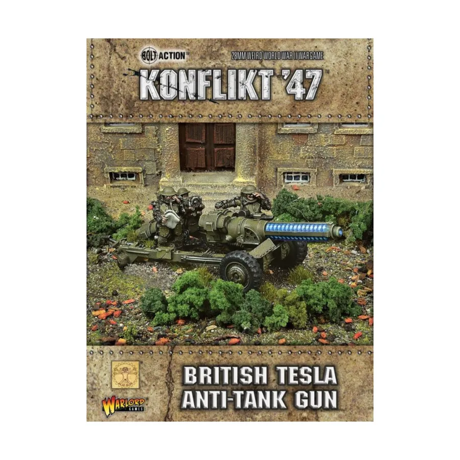 

Британская противотанковая пушка Tesla, Konflikt '47 - British Army (28mm) (Warlord Games)