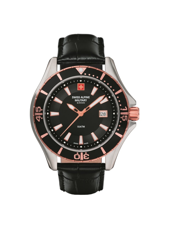 

Swiss Military Кварцевые часы 7040.1557SAM серебристого цвета