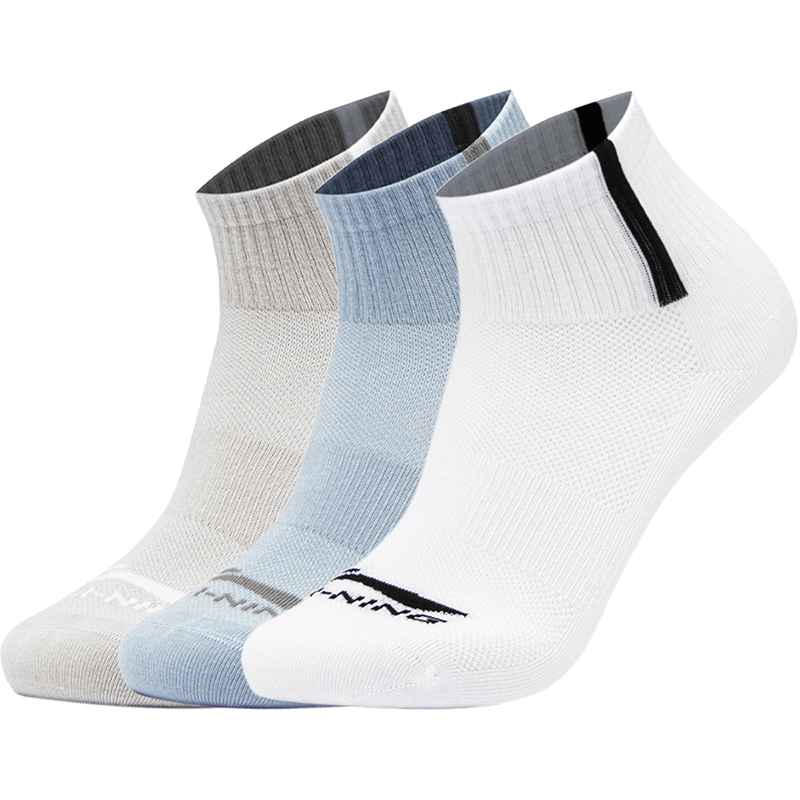 

Носки LiNing унисекс, 3 шт. в упаковке, 3 Pack (White/Light Smoke Gray/Celestial Blue)