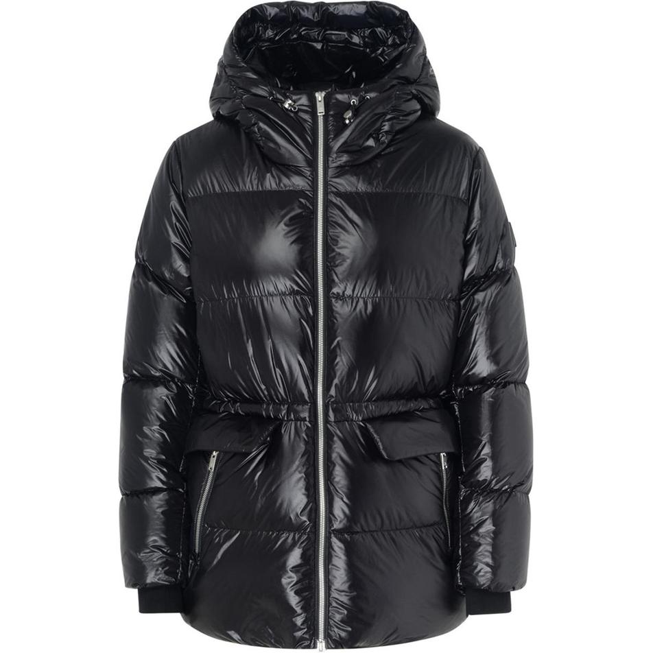 

Куртка утепленная с капюшоном на молнии Moose Knuckles, черный