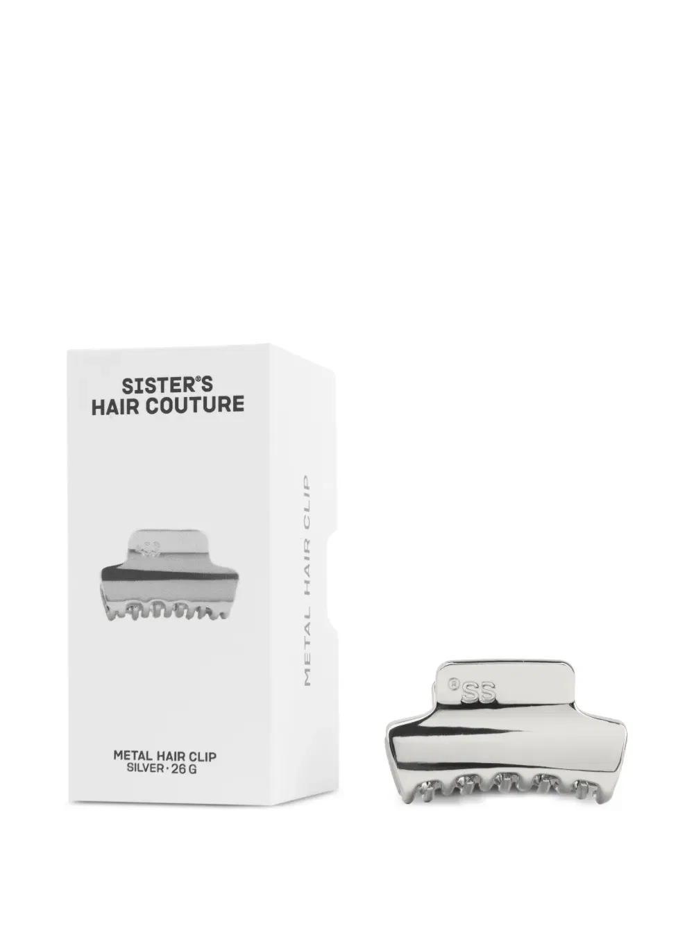 Заколка для волос с выгравированным логотипом Sister’S Aroma, серебро