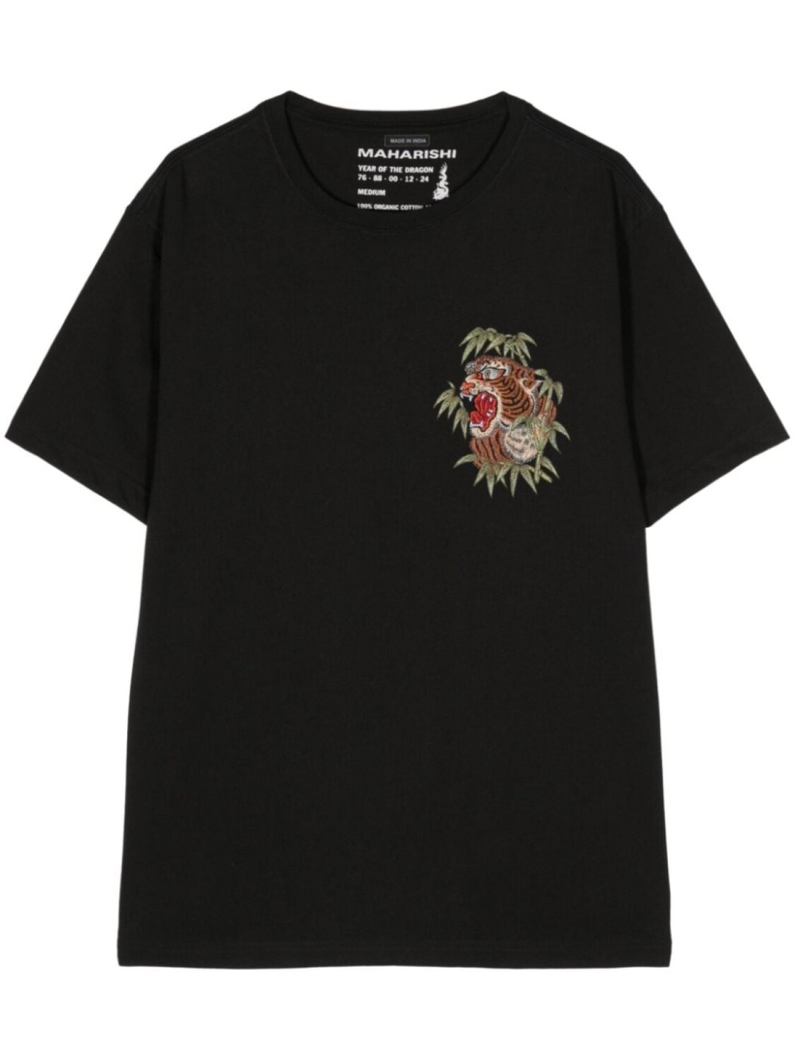 

Maharishi футболка из органического хлопка с вышивкой Tiger, черный