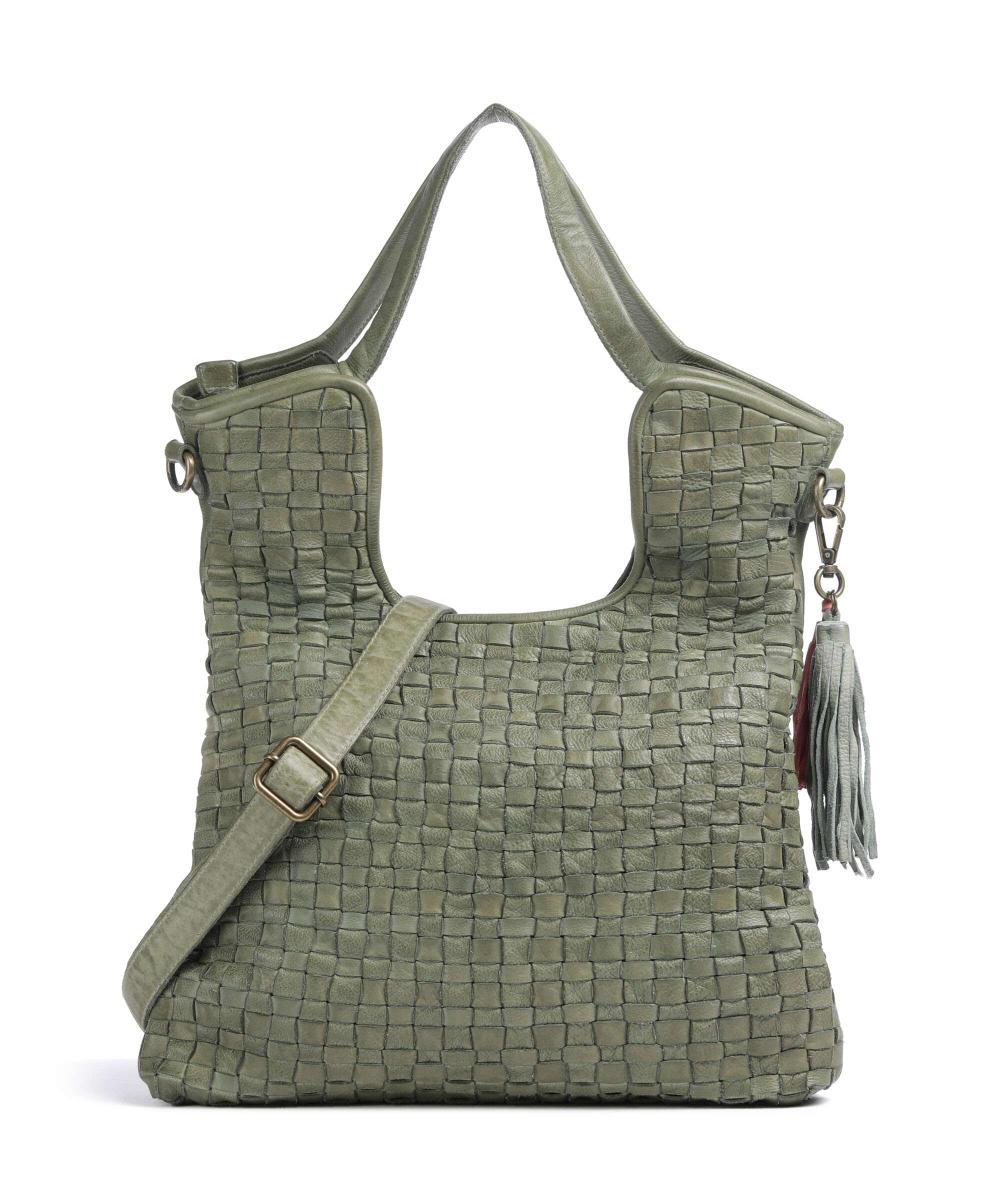 

Сумка Venusweg 3 из зернистой кожи Taschendieb Wien, зеленый