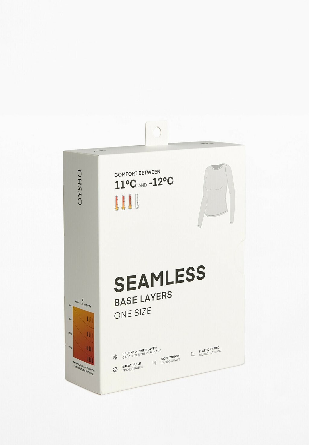 

Базовый слой ONE SIZE SEAMLESS EVERYDAY EXTRA WARM OYSHO, серый