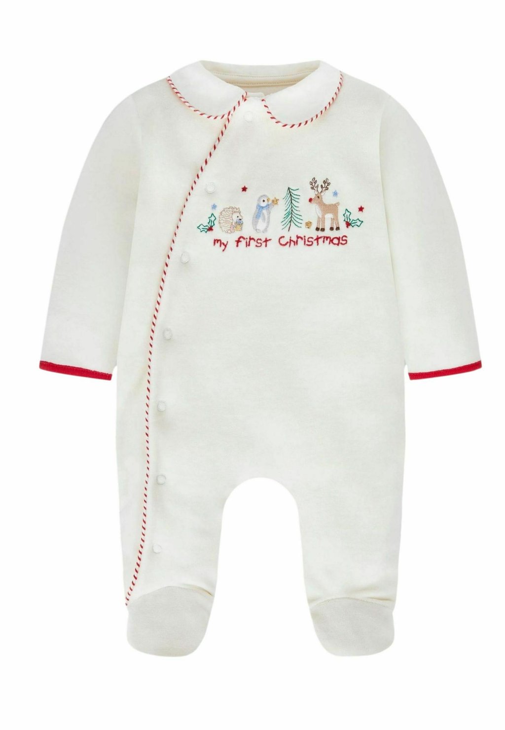 

Комбинезон MY FIRST CHRISTMAS APPLIQUÉ ALL-IN, REGULAR FIT JoJo Maman Bébé, бежевый