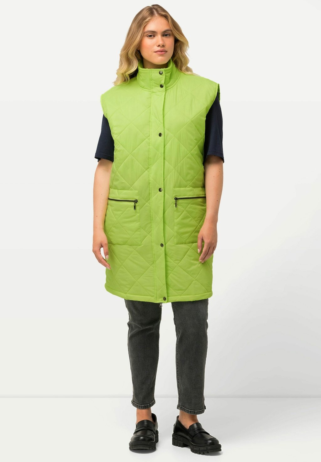 

Жилет QUILTED Ulla Popken, светло-зеленый