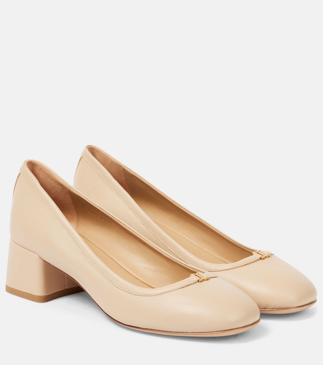 Туфли-лодочки из кожи Марси Chloé, Delicate Nude