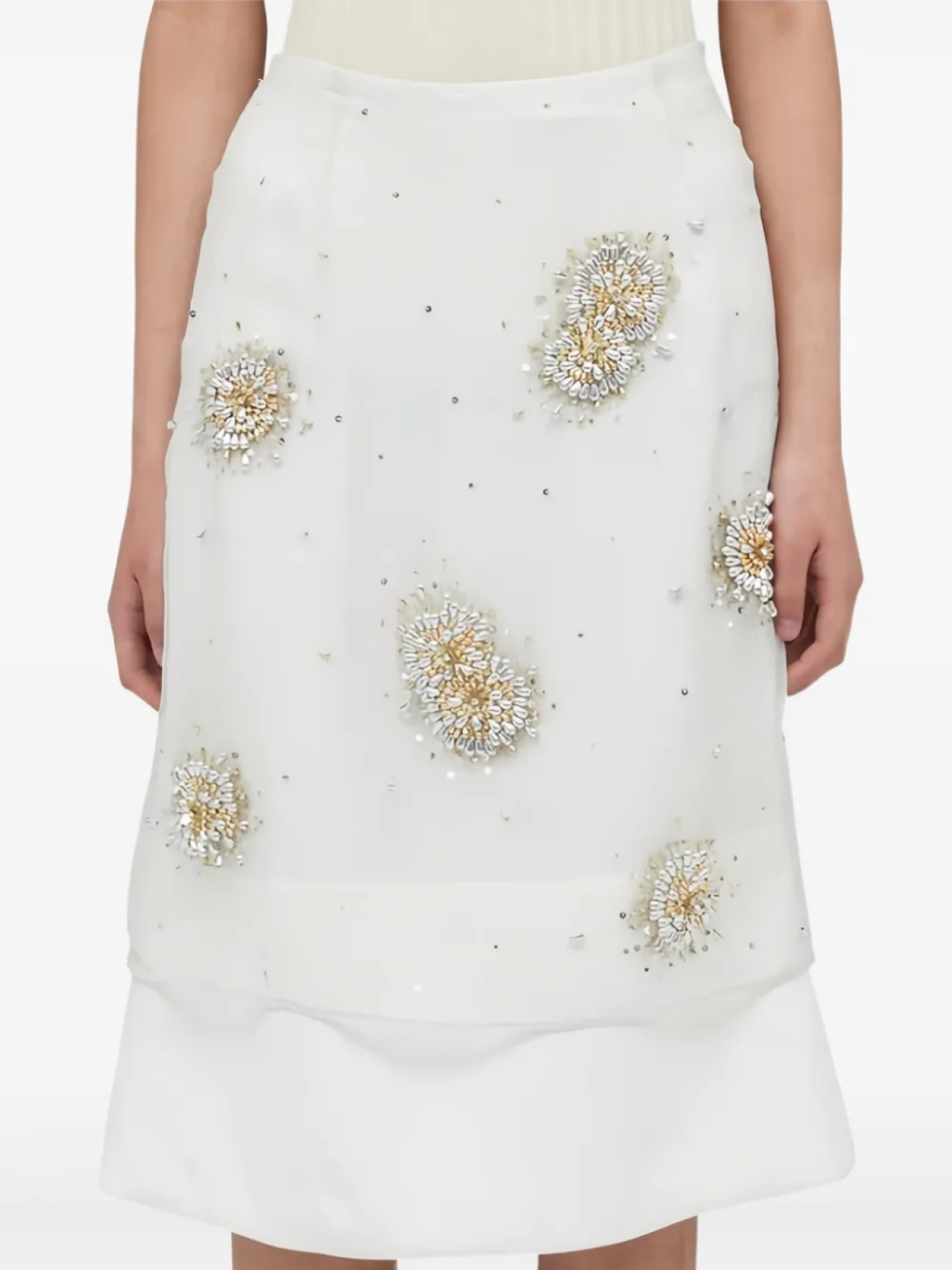 

Юбка миди Triumph Wales Bonner, белый