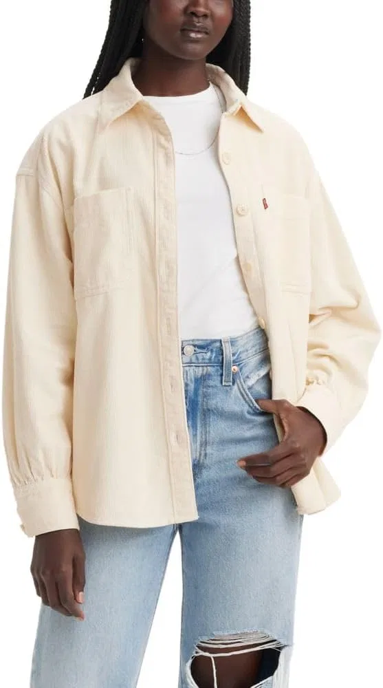 Оверсайз рубашка из вельвета Orion, LEVI'S, белый