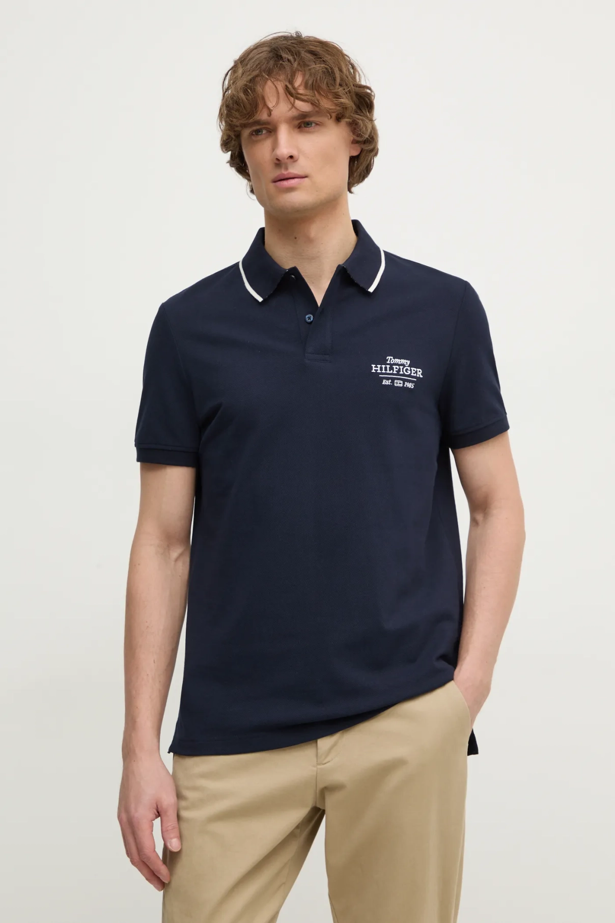 

Поло Tommy Hilfiger, темно-синий