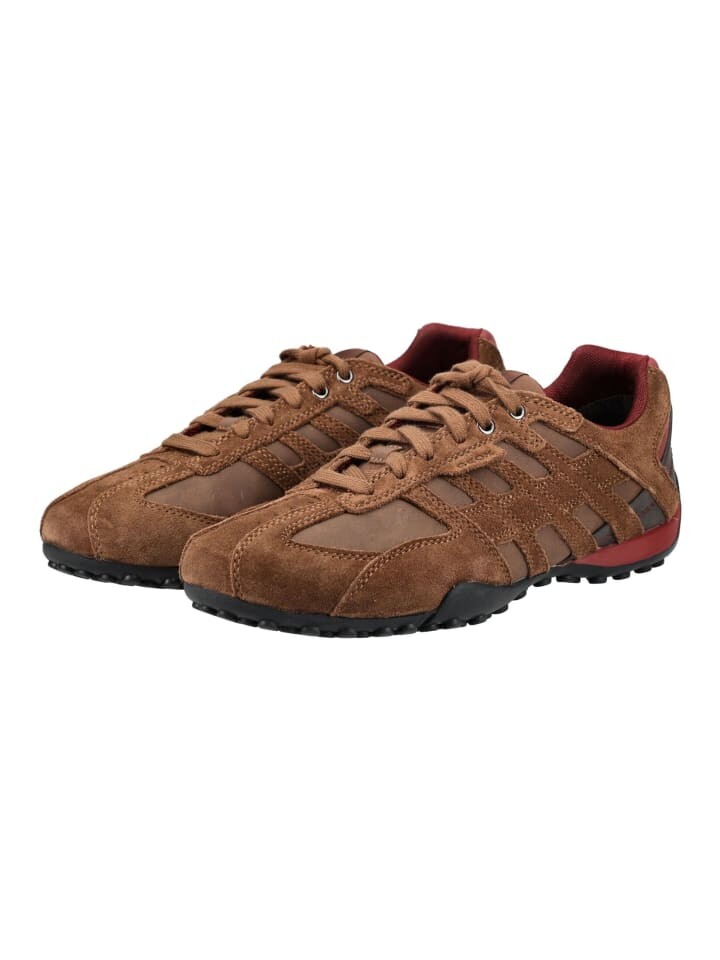 Кроссовки на шнуровке Geox Sneaker, коричневый — фото 3