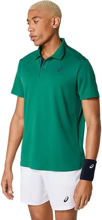Мужская теннисная одежда ASICS Court Polo, Jasper Green — фото 3