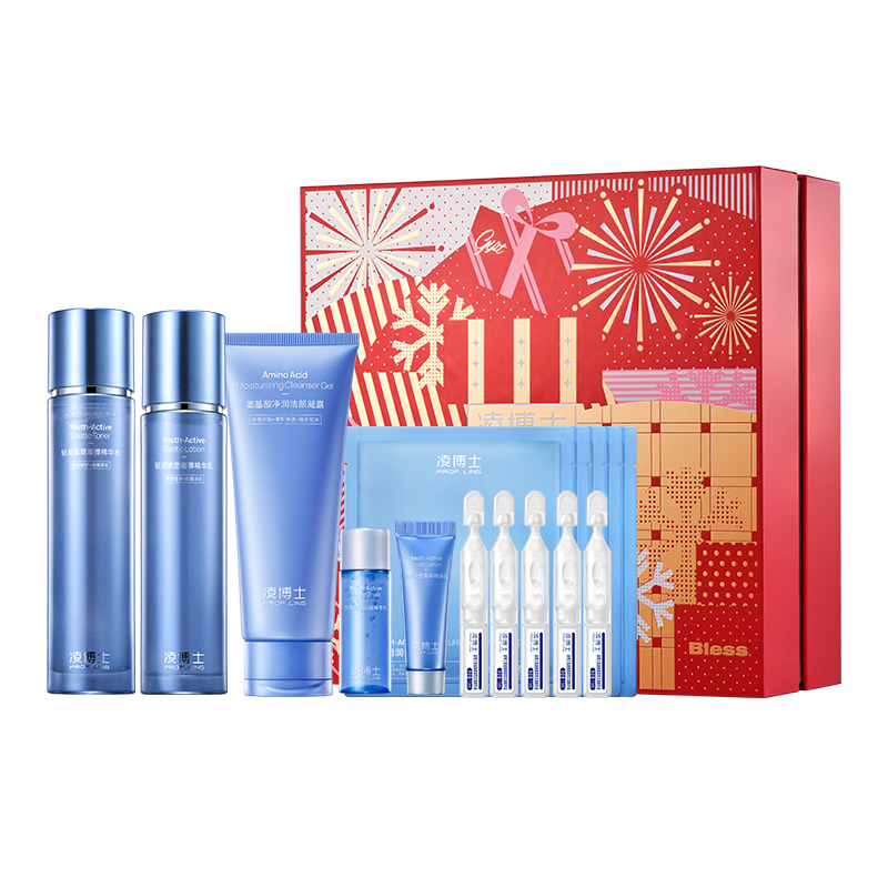 

Набор для ухода за кожей Youth Watery Facial Cleanser PROF.LING, [heavyweight upgraded]cleanser 100ml+youth water 120ml+youth lotion 100g