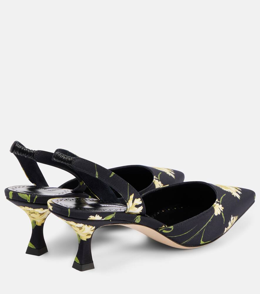 Carolyne 50 туфли-лодочки на шпильке с цветочным принтом Manolo Blahnik, 906Y Ypri — фото 2