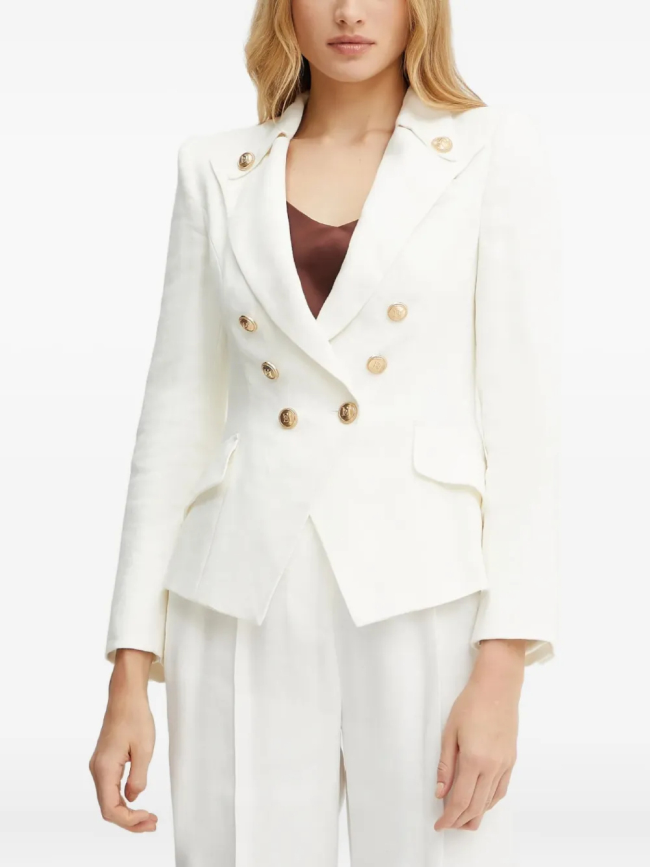 

Elisabetta Franchi двубортный пиджак, белый