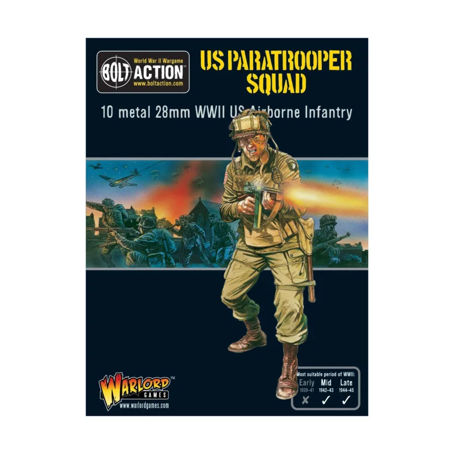 

Отряд парашютистов США, Bolt Action - US Army (28mm)