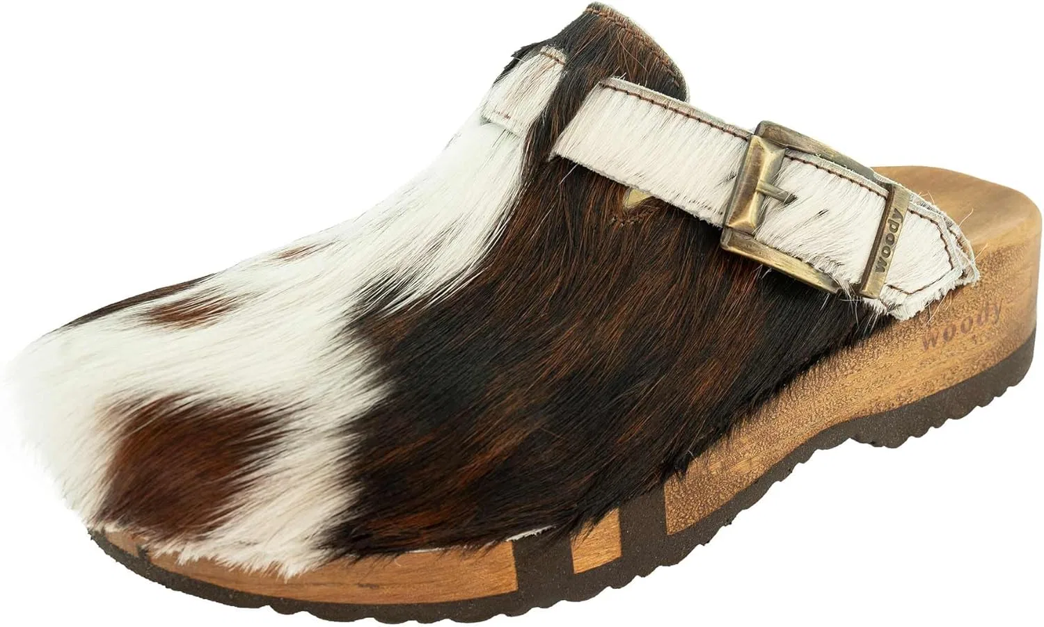 Мужские меховые сабо Woody Leon, Natural Fur