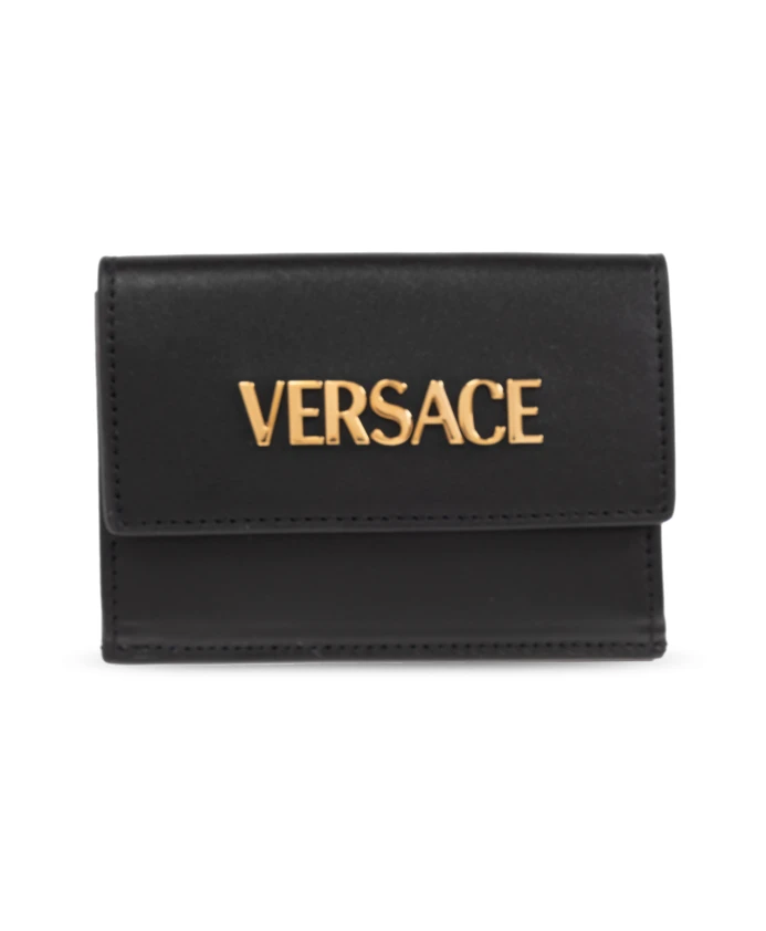 

Кожаный кошелек Versace, черный