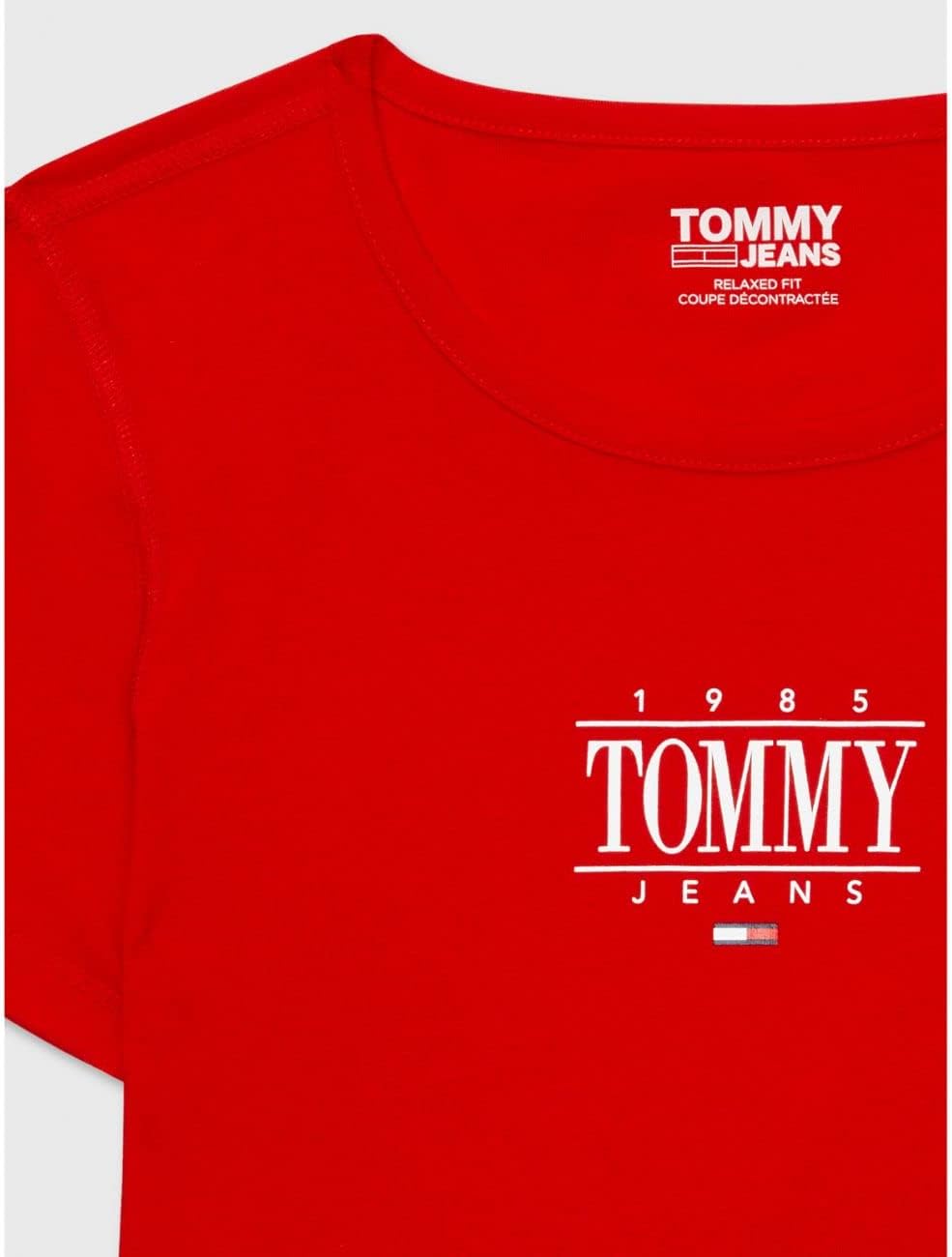 Женская адаптивная облегающая футболка Tommy Hilfiger Essential, Blush Red — фото 3