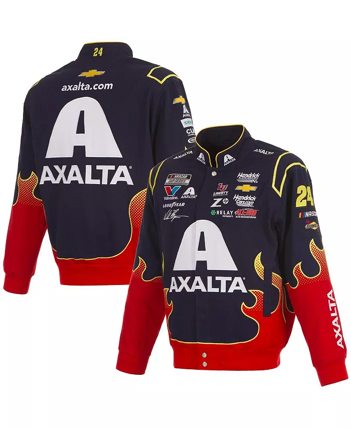 

Мужская униформа-куртка William Byron Axalta на полной застежке-молнии, цвет: синий/красный, материал: твил JH Design